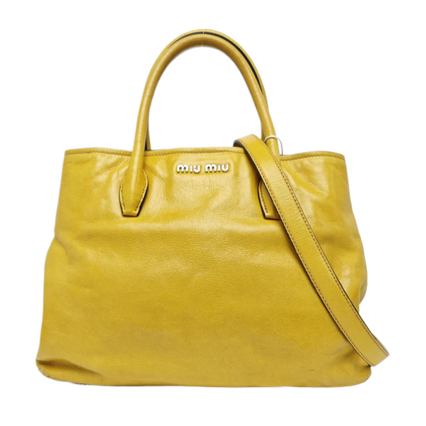 Calfskin Tote Bag Yellow