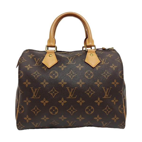 SPEEDY 25 Monogram Coated Canvas Brown