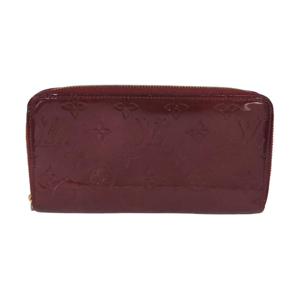 ZIPPY Monogram Patent Leather Red Wallet