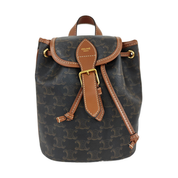 TRIOMPHE Mini Coated Canvas Brown