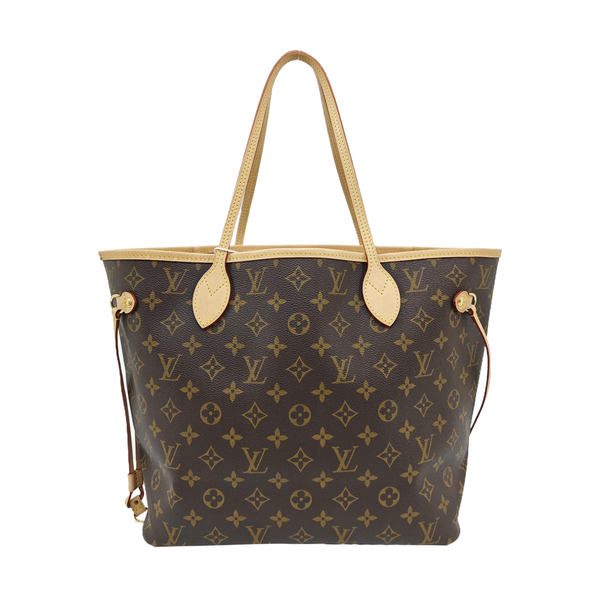 NEVERFULL MM Monogram Coated Canvas Brown