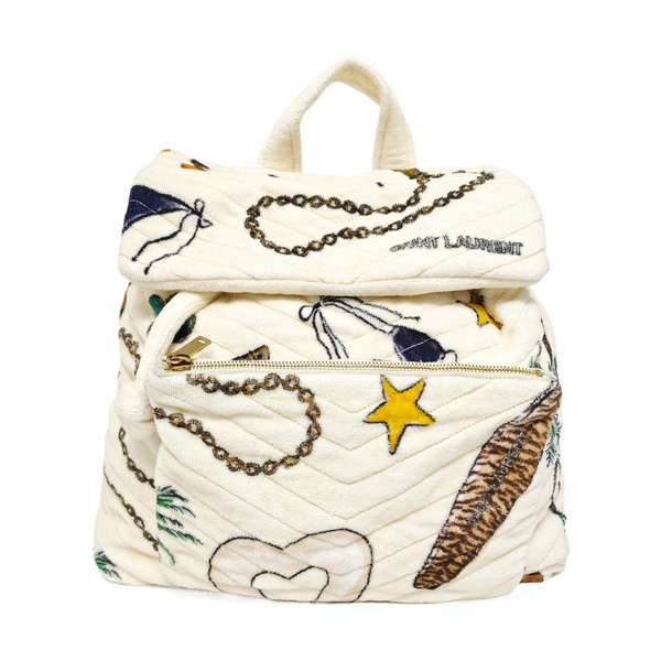 Fabric Backpack White