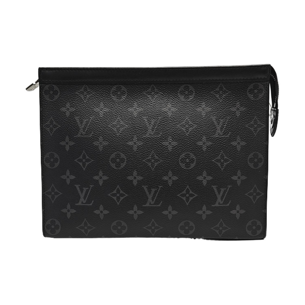 Pochette Voyag MM Monogram Coated Canvas Black