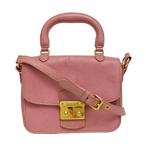 Calfskin Shoulder Bag Pink