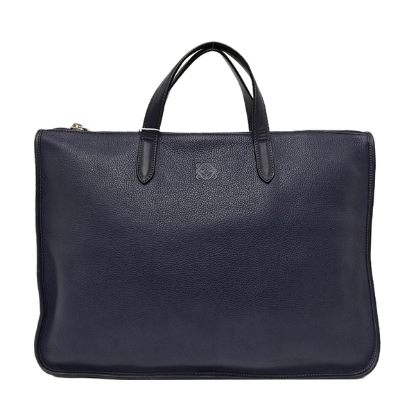 Calfskin Top Handle Bag Blue