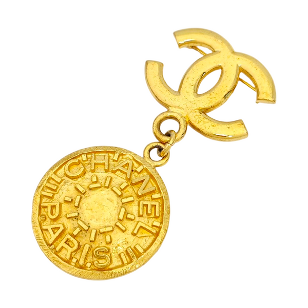 Metal Gold Brooch