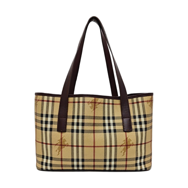 Coated Canvas Tote Bag Beige