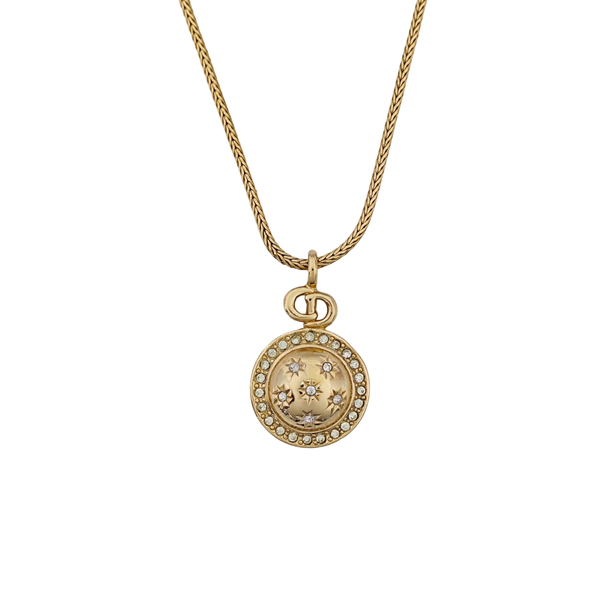 Petit CD Metal Gold Necklace