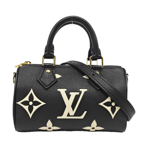 SPEEDY Nano Monogram Calfskin Black