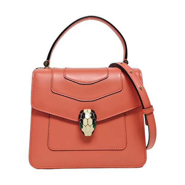 SERPENTI FOREVER Small Calfskin Red