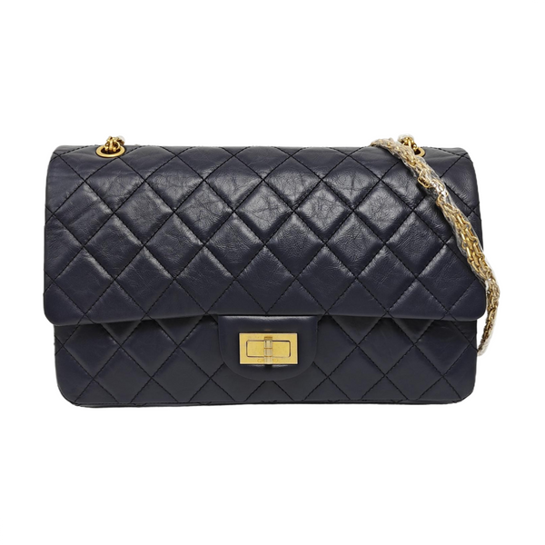 2.55 Maxi Quilted Calfskin Blue