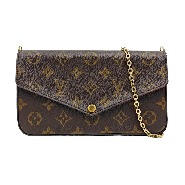 FÉLICIE Monogram Coated Canvas Brown