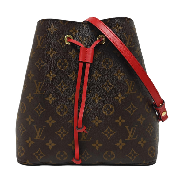 NÉONOÉ MM Monogram Coated Canvas Brown