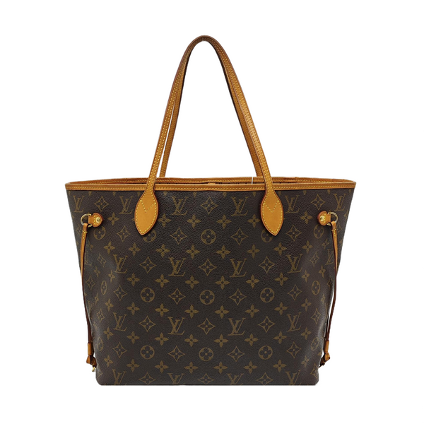NEVERFULL MM Monogram Coated Canvas Brown