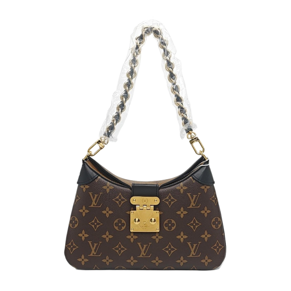 TWINNY Monogram Coated Canvas Brown