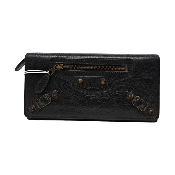 Classic City Lambskin Black Wallet