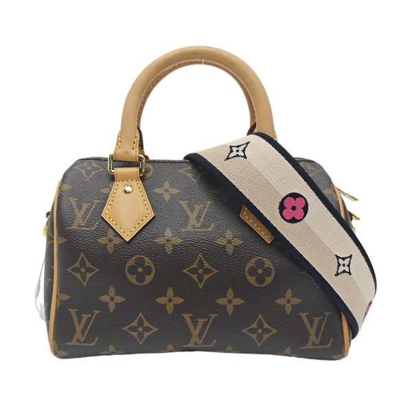 SPEEDY 20 Monogram Coated Canvas Brown