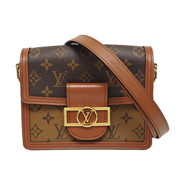 DAUPHINE Mini Coated Canvas Brown