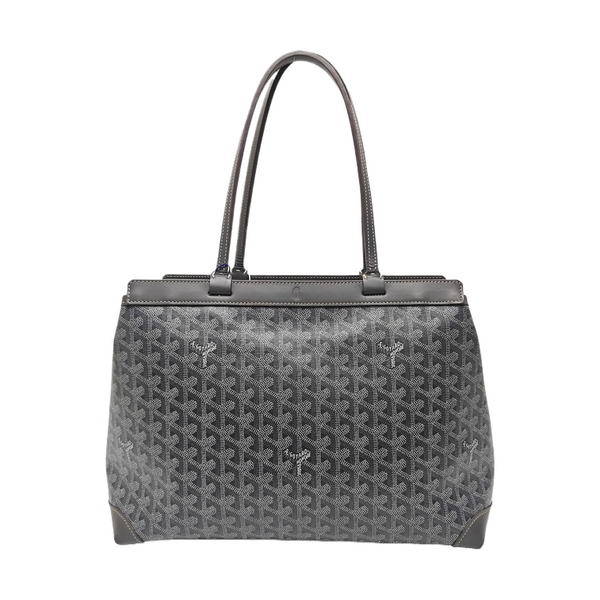 Coated Canvas Tote Bag Gray