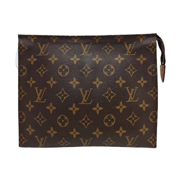 TOILET POCKET 26 Monogram Coated Canvas Brown