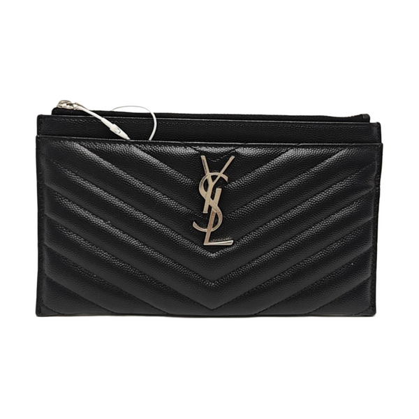 MONOGRAM Chevron Calfskin Black