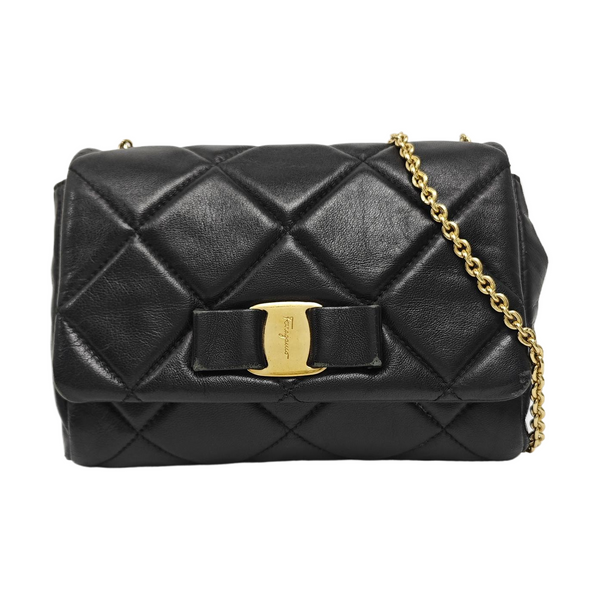 Vara Quilted Calfskin Black