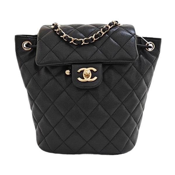 URBAN SPIRIT Quilted Grained Calfskin Black