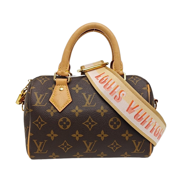 SPEEDY 20 Monogram Coated Canvas Brown