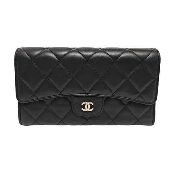 CLASSIC FLAP Mini Quilted Lambskin Black Wallet