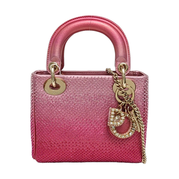 Lady Dior Mini Lambskin Pink
