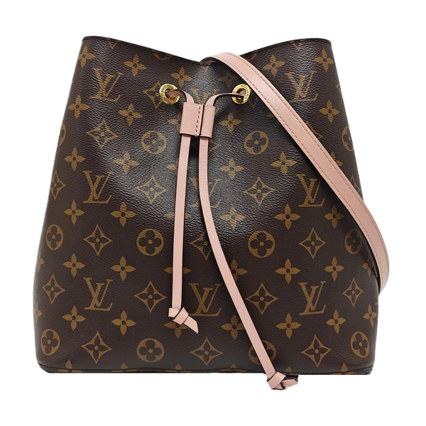 NÉONOÉ MM Monogram Coated Canvas Brown