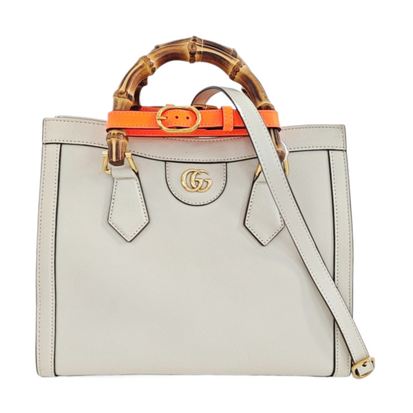 Diana Small Calfskin White