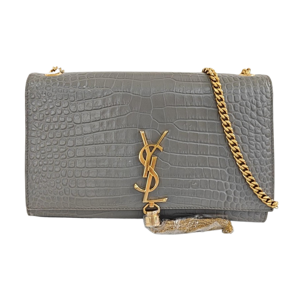 KATE Medium Calfskin Gray