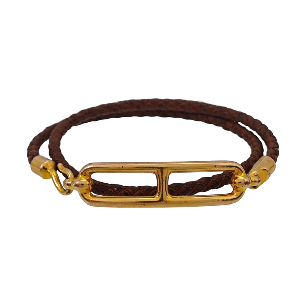 Roulis Metal Brown Bangle