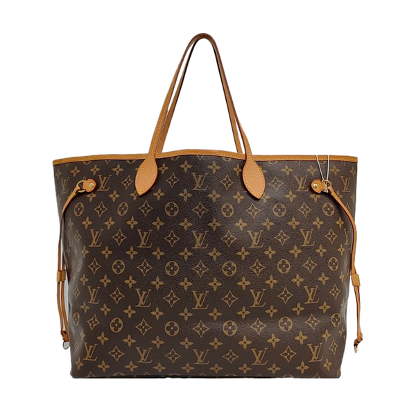 NEVERFULL GM Monogram Coated Canvas Brown