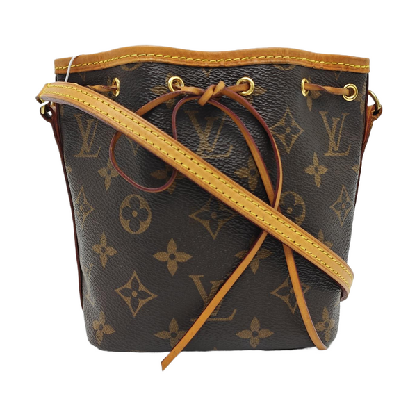 NÉONOÉ Nano Monogram Coated Canvas Brown
