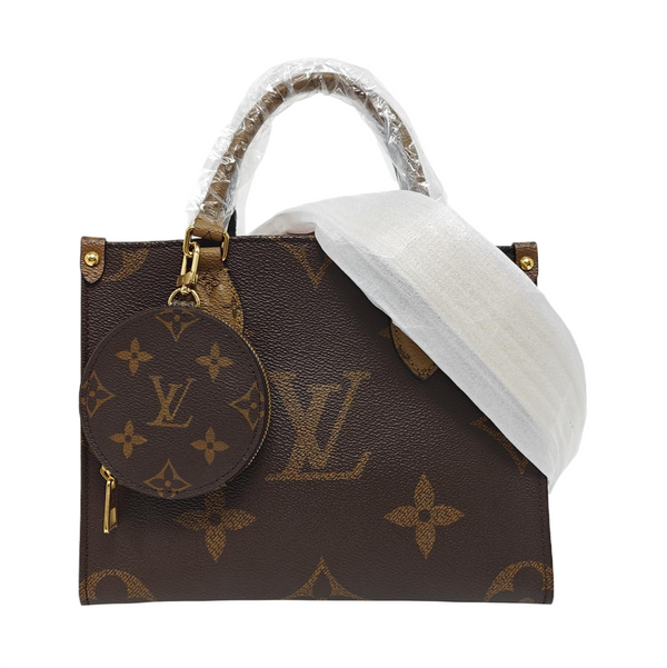 ONTHEGO PM Monogram Coated Canvas Brown