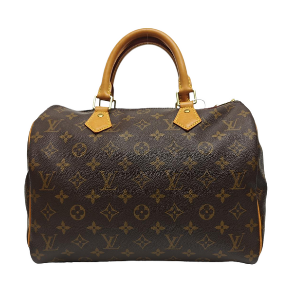 SPEEDY 30 Monogram Coated Canvas Brown