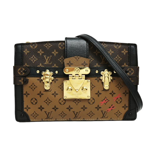 TRUNK Monogram Coated Canvas Brown