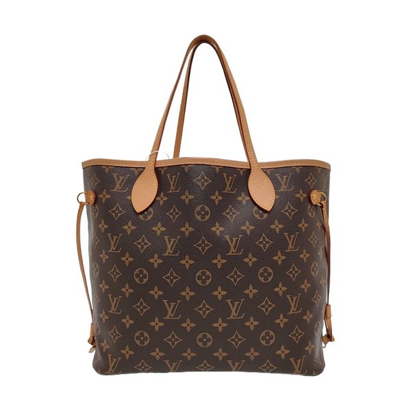 Authenticated pre-owned NEVERFULL MM Monogram Coated Canvas Brown - Tote Bag at Looply