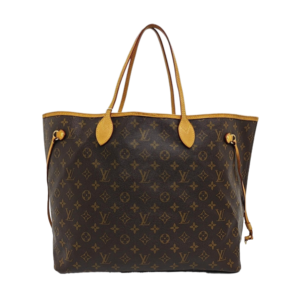 NEVERFULL GM Monogram Coated Canvas Brown
