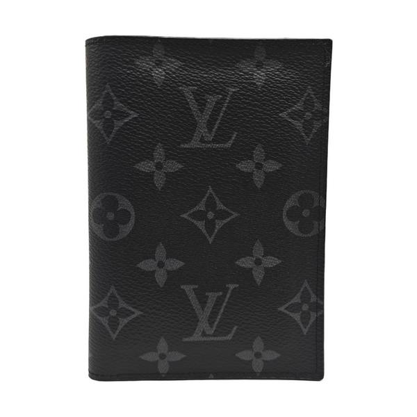 Monogram Coated Canvas Card Holder Gray