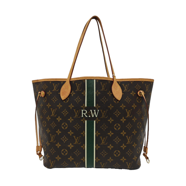 NEVERFULL MM Monogram Coated Canvas Brown