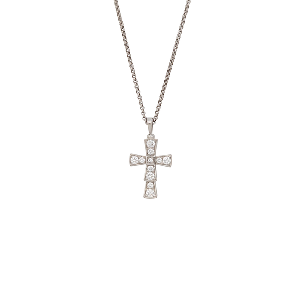 CROCE 18k White Gold Silver Necklace