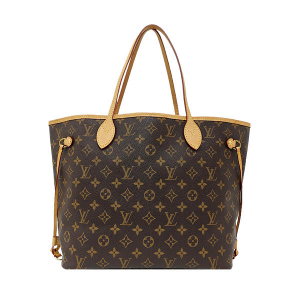 NEVERFULL MM Monogram Coated Canvas Brown