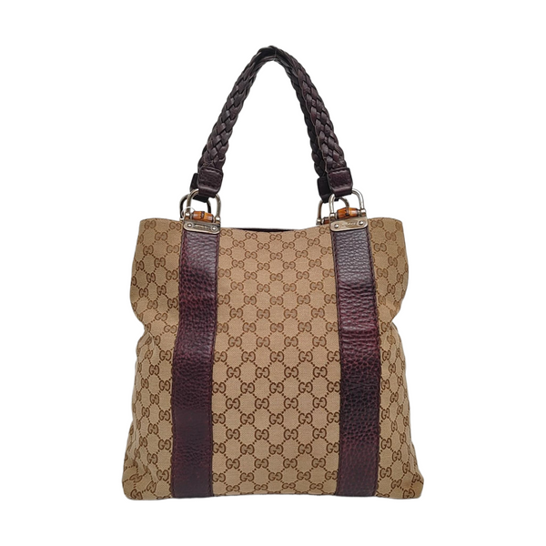 Authenticated pre-owned Bamboo 1947 Monogram Canvas Beige - Tote Bag at Looply
