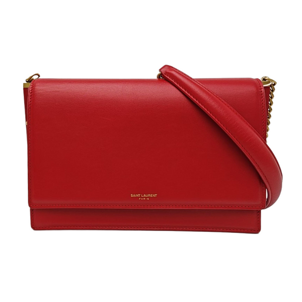 Calfskin Shoulder Bag Red