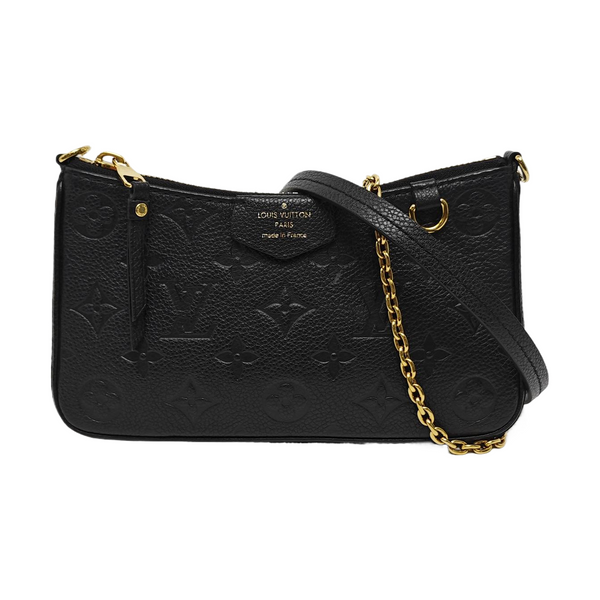 EASY POUCH ON STRAP Monogram Calfskin Black