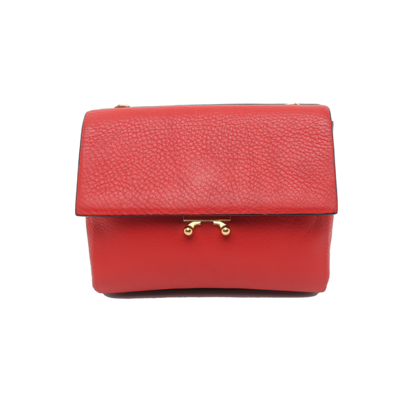 Calfskin Crossbody Bag Red