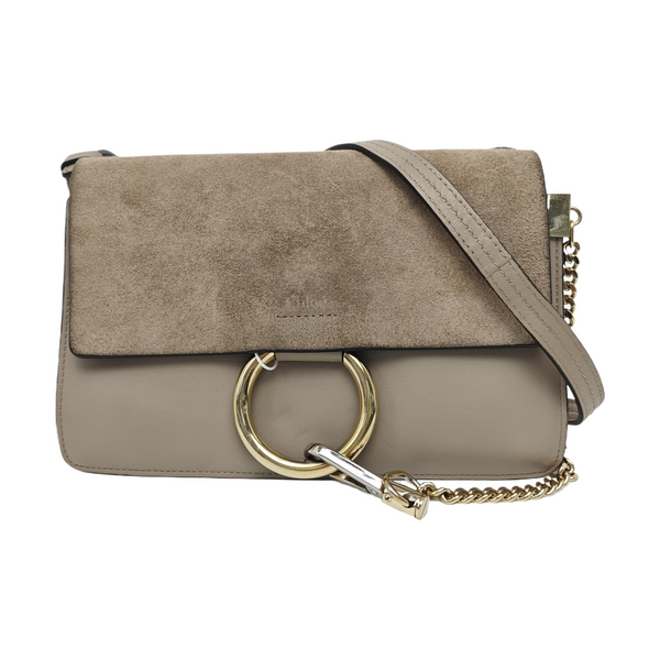 Faye Small Calfskin Gray